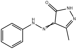 5-hydroxy-3-methyl-4-(phenylazo)pyrazole 结构式