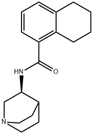(S)-N-(1-Azabicyclo[2.2.2]oct-3-yl)-5,6,7,8-tetrahydro-1-naphthalenecarboxamide Struktur