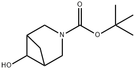(内消旋-1R,5S,6R)-6-羟基-3-氮杂双环[3.1.1]庚烷-3-羧酸叔丁酯,1357353-36-6,结构式