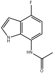 AcetaMide, N-(4-fluoro-1H-indol-7-yl)- Structure