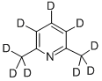 2,6-ジメチルピリジン-D9 化学構造式