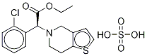 硫酸エチル-S-(+)-クロピドグレル 化学構造式