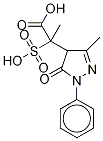 4,5-Dihydro-α,3-diMethyl-5-oxo-1-phenyl-α-sulfo-1H-pyrazole-4-acetic Acid Struktur