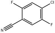 4‐クロロ‐2,5‐ジフルオロベンゾニトリル 化学構造式