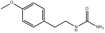 (4-メトキシフェネチル)尿素 化学構造式