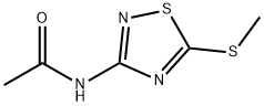 Acetamide,  N-[5-(methylthio)-1,2,4-thiadiazol-3-yl]- Struktur