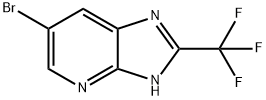 6-溴-2-(三氟甲基)-3H-咪唑并[4,5-B]吡啶,13577-72-5,结构式