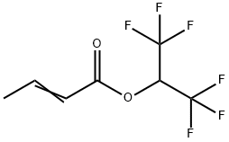 HEXAFLUOROISOPROPYL CROTONATE Struktur