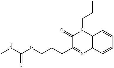 3-(3-oxo-4-propyl-quinoxalin-2-yl)propyl N-methylcarbamate 化学構造式