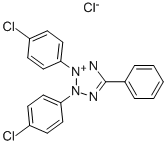 2,3-ビス(4-クロロフェニル)-5-フェニルテトラゾリウムクロリド 化学構造式