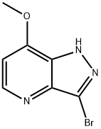 3-broMo-7-Methoxy-1H-pyrazolo[4,3-b]pyridine Struktur