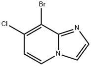 IMidazo[1,2-a]pyridine, 8-broMo-7-chloro- Struktur