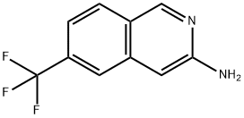 6-三氟甲基异喹啉-3-胺, 1357945-70-0, 结构式