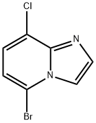IMidazo[1,2-a]pyridine, 5-broMo-8-chloro- 化学構造式