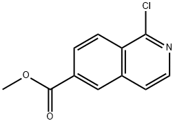 1-氯异喹啉-6-羧酸甲酯 结构式
