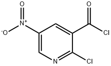 2-chloro-5-nitronicotinoyl chloride Structure