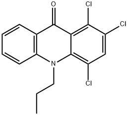 9(10H)-Acridinone,  1,2,4-trichloro-10-propyl- Structure