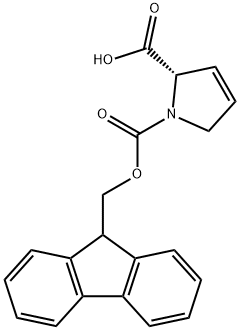FMOC-3,4-DEHYDRO-PRO-OH Struktur
