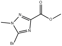 methyl 5-bromo-1-methyl-1H-1,2,4-triazole-3-carboxylate Structure