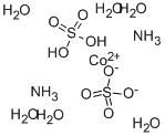 ビス（硫酸）コバルト（II）ニアンモニウム・６水和物  化学構造式