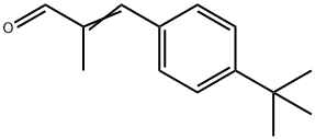 p-tert-butyl-2-methylcinnamaldehyde Structure
