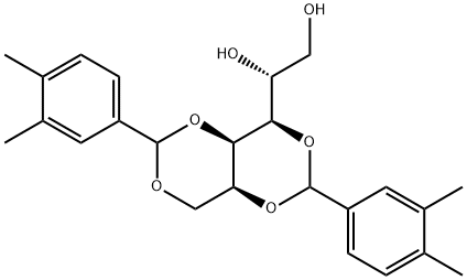 1,3:2,4-Bis(3,4-dimethylobenzylideno) sorbitol Struktur