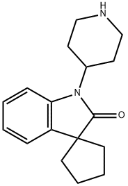 Spiro[cyclopentane-1,3'-[3H]indol]-2'(1'H)-one, 1'-(4-piperidinyl)-|1-(哌啶-4-基)螺[环戊烷-1,3-吲哚啉]-2-酮