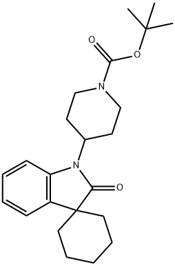 1-Piperidinecarboxylic acid, 4-(2'-oxospiro[cyclohexane-1,3'-[3H]indol]-1'(2'H)-yl)-, 1,1-diMethylethyl ester|4-(2-氧代螺[环己烷-1,3-吲哚啉]-1-基)哌啶-1-羧酸叔丁酯
