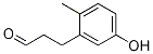 Benzenepropanal, 5-hydroxy-2-Methyl- Structure
