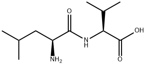 N-L-ロイシル-L-バリン 化学構造式