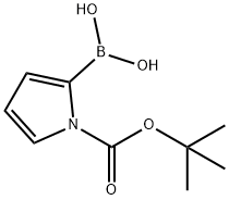 1-Boc-吡咯-2-硼酸,135884-31-0,结构式