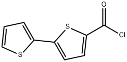 2,2′-ビチオフェン-5-カルボン酸クロリド 化学構造式