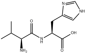 H-VAL-HIS-OH Structure