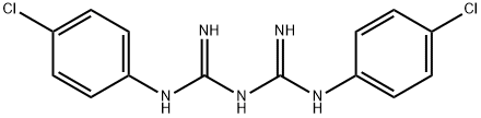 1,5-双-(4-氯苯基)-双胍盐酸盐, 13590-88-0, 结构式