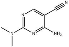 4-Amino-2-(dimethylamino)-5-pyrimidinecarbonitrile 化学構造式