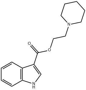 1-PIPERIDINYLETHYL-1H-INDOLE-3-CARBOXYLATE HYDROCHLORIDE Struktur