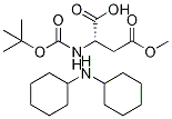 N‐BOC‐L‐アスパラギン酸4‐メチルエステルジシクロヘキシルアミン 化学構造式