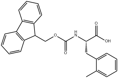 DL-N-FMOC-2'-甲基苯丙氨酸 结构式