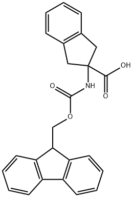 N-FMOC-2-氨基茚-2-甲酸, 135944-07-9, 结构式