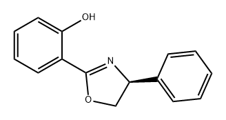 (S)-2-(4-苯基-4,5-二氢恶唑-2-基)苯酚 结构式