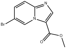 IMidazo[1,2-a]pyridine-3-carboxylic acid, 6-broMo-, Methyl ester Structure