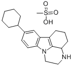 2,3,3A,4,5,6-HEXAHYDRO-8-CYCLOHEXYL-1H-PYRAZINO[3,2,1-J,K]CARBAZOLE MESYLATE Structure