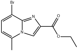 8-溴-5-甲基咪唑并[1,2-A]砒啶-2-羧酸乙酯,135995-45-8,结构式