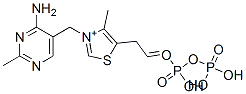 3-[(4-Amino-2-methyl-5-pyrimidinyl)methyl]-4-methyl-5-[4,6,6-trihydroxy-4,6-dioxo-3,5-dioxa-4,6-diphospha(V)hexan-1-yl]thiazol-3-ium Structure