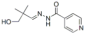 4-ピリジンカルボン酸2-(3-ヒドロキシ-2,2-ジメチルプロピリデン)ヒドラジド 化学構造式