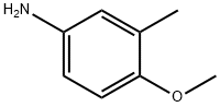 3-甲基-4-甲氧基苯胺, 136-90-3, 结构式