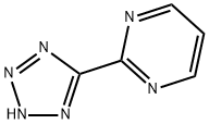2-(1H-四氮唑-5-基)嘧啶, 13600-33-4, 结构式