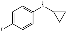 Benzenamine, N-cyclopropyl-4-fluoro- (9CI) Structure