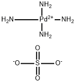 硫酸テトラアンミンパラジウム(II), 99.9% (metals basis), Pd 37.4% min 化学構造式