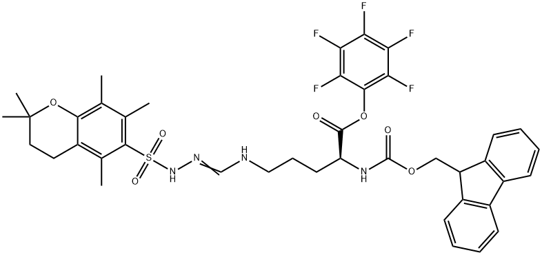 FMOC-ARG(PMC)-OPFP Structure